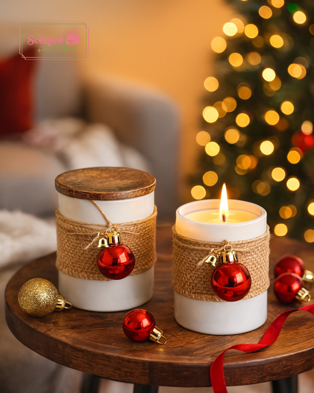 Christmas Tinsel Jars