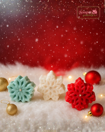 Snowflake Candles- Set of 3