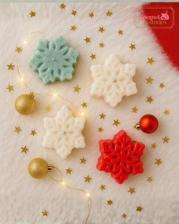 Snowflake Candles- Set of 3