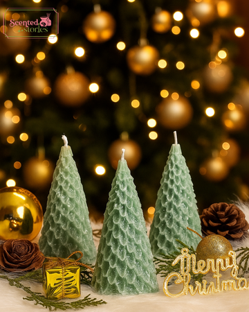 Christmas Tree Candle- Set of 2